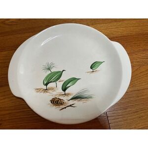 W.S. George Mid Century Fine Dinneware S0811 Platter  Pinecone Design